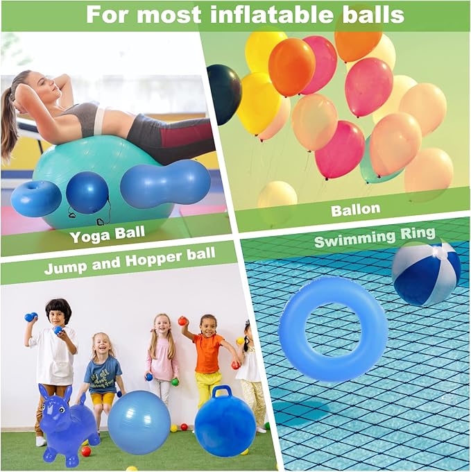 Hand Air Pump,Two-Way Hand Yoga Ball Pump, 9 Inch Double Action Hand Pump Inflator for Exercise Balls, Swimming Ring,Balloons and Inflatable Balls