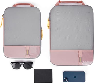 BAGSMART 6 Set4 Set2 Set Compression Packing Cubes for Travel, Lightweight Vacation Travel Essentials, Travel Accessories for Suitcase Organizer Bags Set, Durable Luggage Organizer Travel Bags