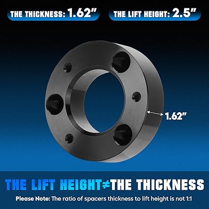 2.5'' Leveling Lift Kit Compatible with Ford F-150 2004-2023, Expedition 2003-2017, Fit for Lincoln Mark LT 2006-2008, Forged Front Strut Spacers Suspension Kit