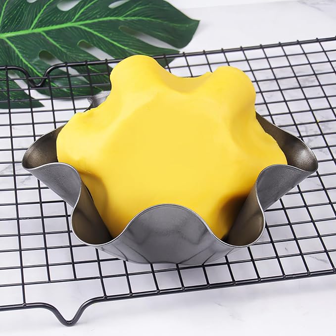 2 Pack 8.5" Nonstick Large Taco Shell Bowl Ai Carbon Steel Tortilla Maker Shell Pans Baking Molds Tostada for Frying Salad Bowls