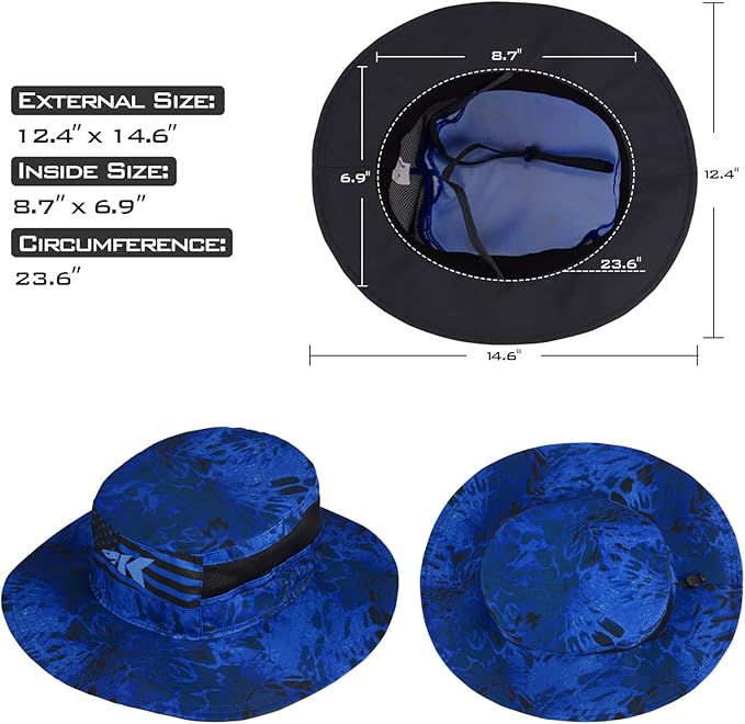 KastKing Sol Armis UPF 50 Boonie Hat - Sun Protection, Fishing, Beach Hiking, Paddling, Rowing, Kayaking
