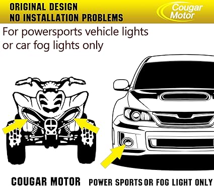 Cougar Motor 9005 H11 Light Bulbs Fog Lights