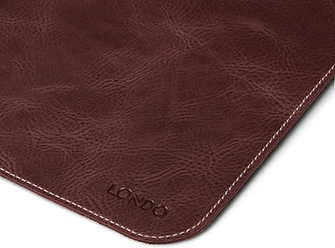 Londo Top Grain Leather Extended Mouse Pad Large Desk Mat for Office Gaming, Smooth Writing Surface, Non-Slip Base, Durable Stylish Workspace Accessory
