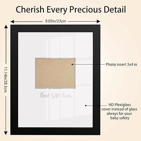 Sonogram Signature Frame Guest Book, Ultrasound Picture Keepsake Frame, Baby Shower Guest Book Alternatives, Gender Neutral Baby Shower Party Decor, Gift for Expecting Moms, Black
