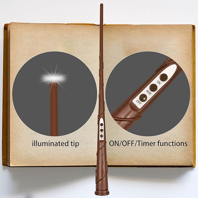 Leejec Floating Candle Wand Remote, Three Button Wand, Timer Version, for Floating Candles with Timer Function of The Same Brand Only
