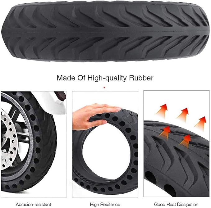 EVTSCAN 8.5inch Scooter Tire Explosion-Proof Solid Tyre Shock Absorption Holes Tire Wheel for M365 Electric Scooter Accessory