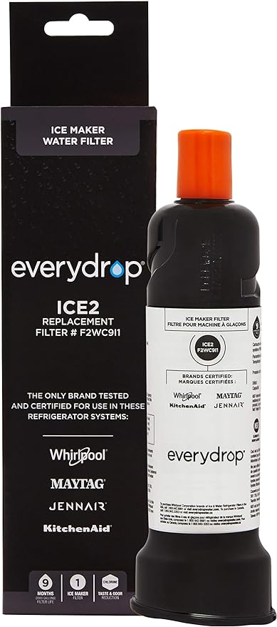 Everydrop by Whirlpool Ice Filter (F2WC9I1) and Affresh Ice Machine Cleaner Bundle