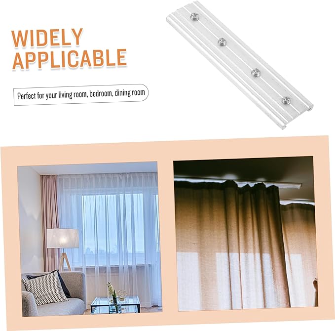 Window Curtain Track Connector Versatile Extension Joints for Direct Rail Curtains Design for Use Easy to Install