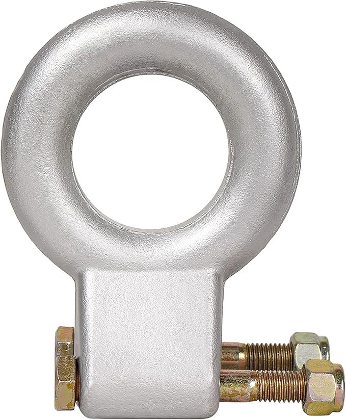 48660 Raw Steel Pintle Hitch Lunette Ring 3-Inch ID, 24,000 lbs, Channel Mount Required