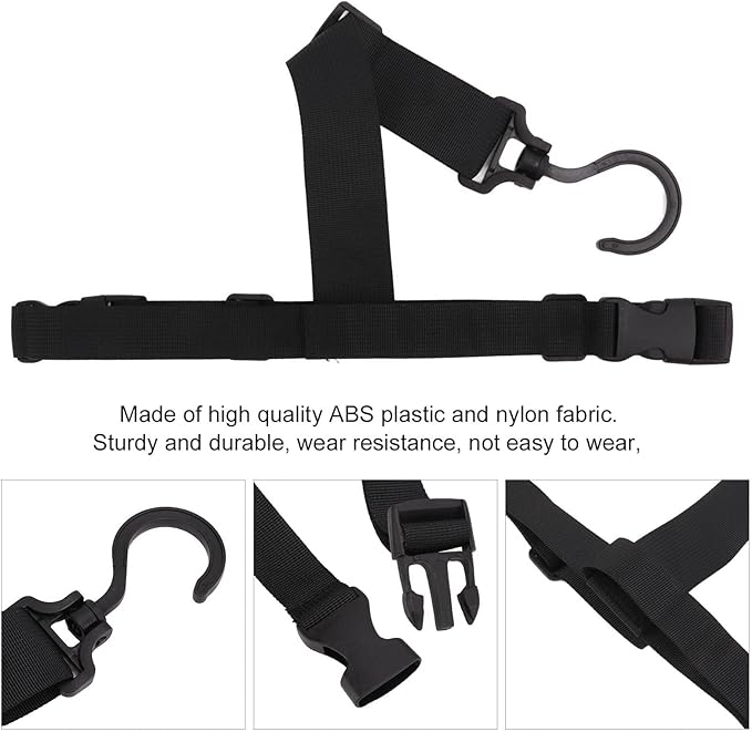 Fishing Wader Boot Hanger, Quick Drying Adjustable Wader Boots Belt with 360 Rotating Buckle for Fishing