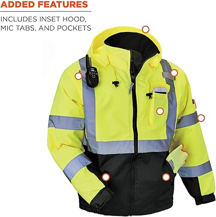 Ergodyne Standard Hi Vis Bomber Safety Jacket