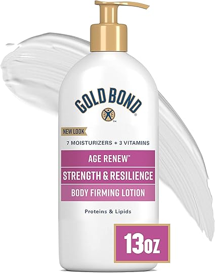 Gold Bond Age Renew Strength Resilience Lotion, 13 oz., With Proteins Lipids for Aging Mature Skin
