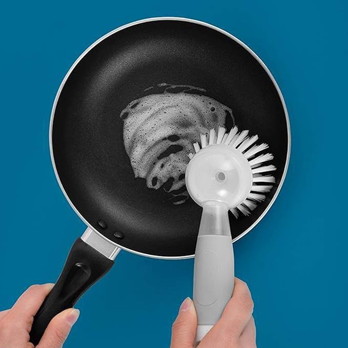 Cleaning Brush Manual Cleaner Dishwashing Brush Sink Scrubber Brush for Home Kitchen (Reservoir Brush)