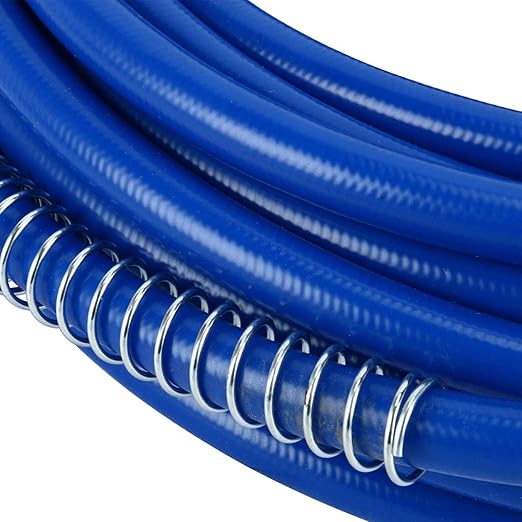 65ft x 1/4" Airless Paint Spray Hose ,Blue Color Sprayer Light Flexible Fiber Tube (20 Meter for 3300PSI Maximum 4300 PSI Sprayer Gun)