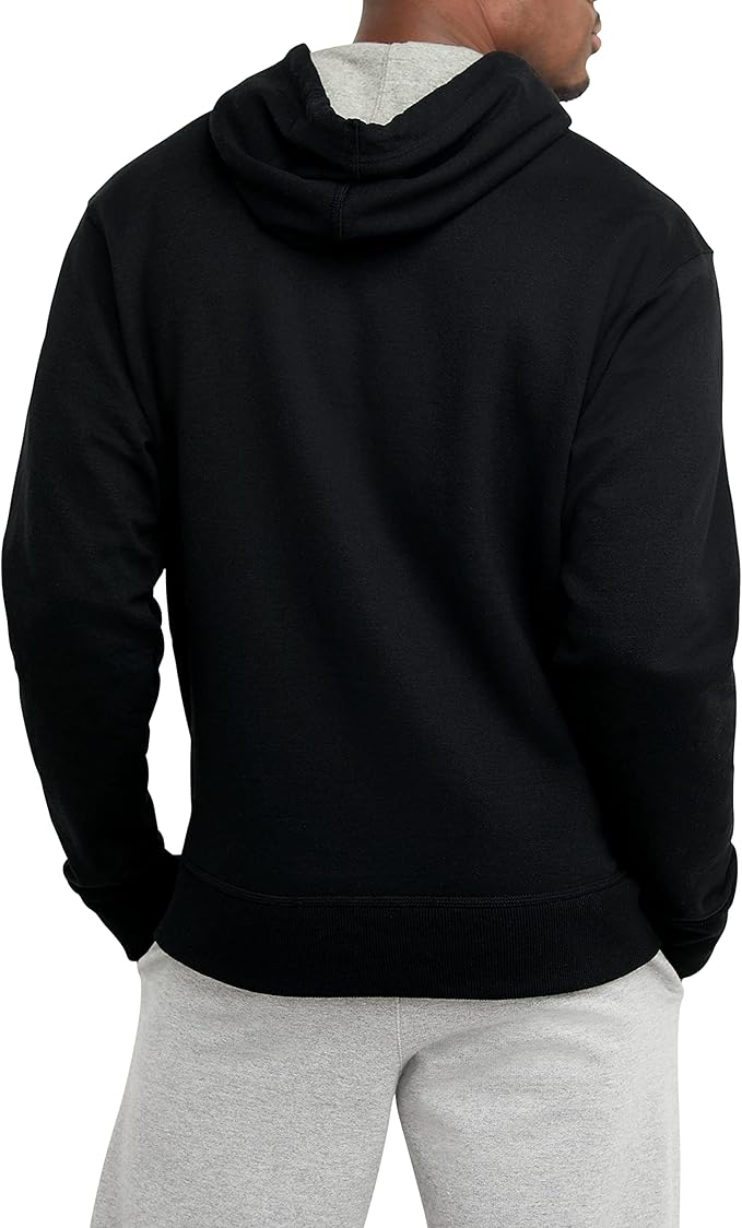 Champion Men's Fleece Script Logo Hoodie (Reg. Or Big & Tall)
