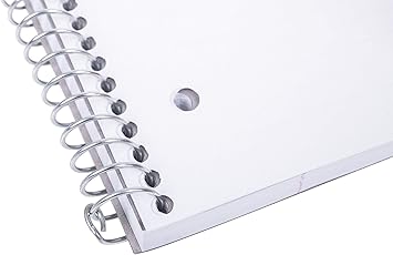 Mintra Office Durable Spiral Notebooks, 1 Subject, (White, College Ruled 3 pack), 100 Sheets, Poly Pocket, Moisture Resistant Cover, Strong Chipboard back, For School, Office, Business