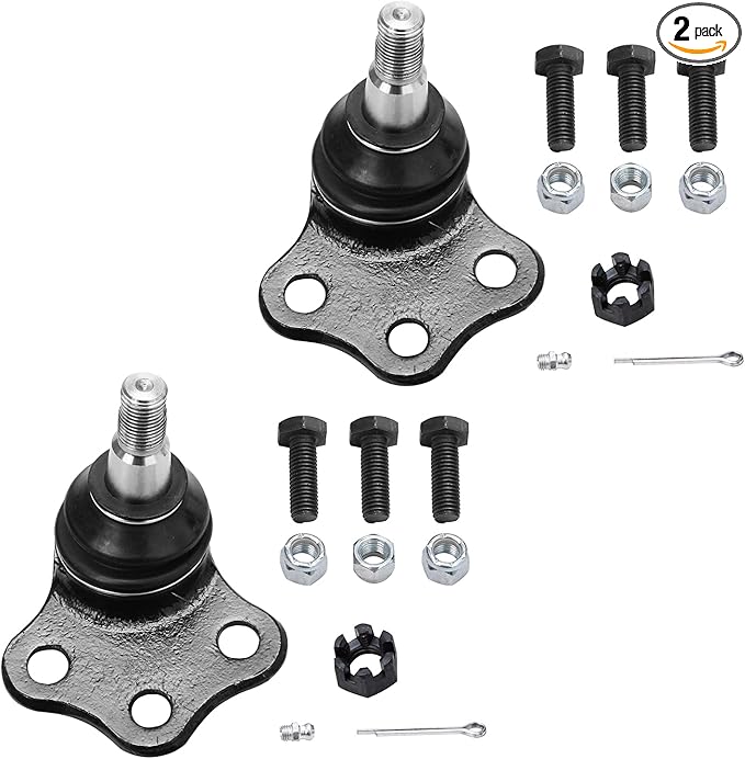 Detroit Axle - RWD Front 2pc Ball Joints for 00-02 Dodge Ram 2500 3500, 2 Upper Ball Joints 2000 2001 2002 Replacement