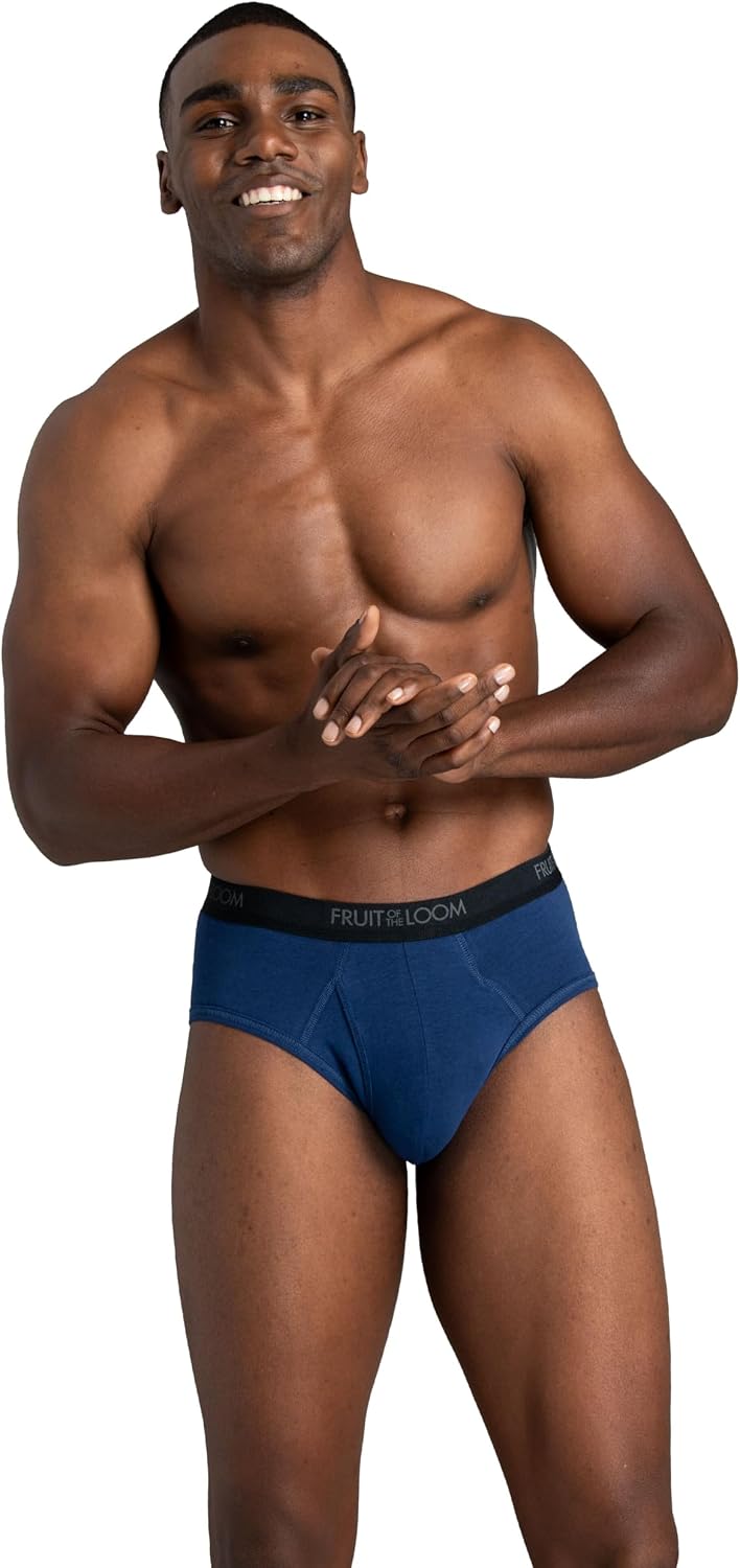 Fruit of the Loom Men's Underwear Briefs, Tag Free & Moisture Wicking .