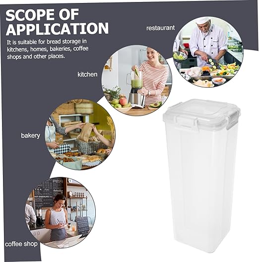 PRETYZOOM Box Bread Storage Box Refrigerator Food Case Sandwich Holder Storage Toast Storage Containers Fresh Bread Loaf Keeper Bread Dispenser Bread Loaf Storage Dispenser Linen Bread Pp