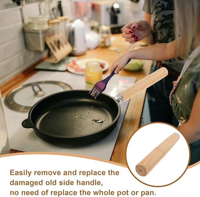Saucepan, Stockpot, Wok and Frying Pan Universal Wooden Handle Replacement