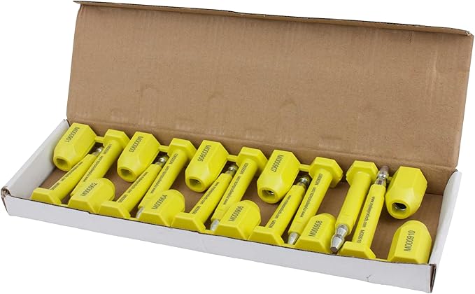 Mytee Products (10 Pcs) Bolt Seal for Cargo Containers and Truck Trailers Container Truck Carriage Van Door Security Bolt Seals Protect Seal ISO17712