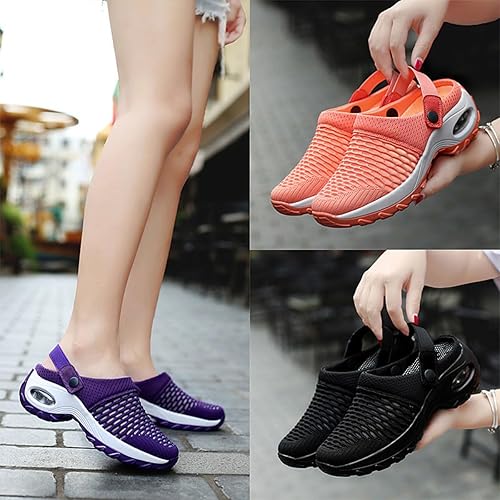 Women's Orthopedic Clogs with Air Cushion Support to Reduce Back and Knee Pressure, Walking Shoes Slippers Sandals