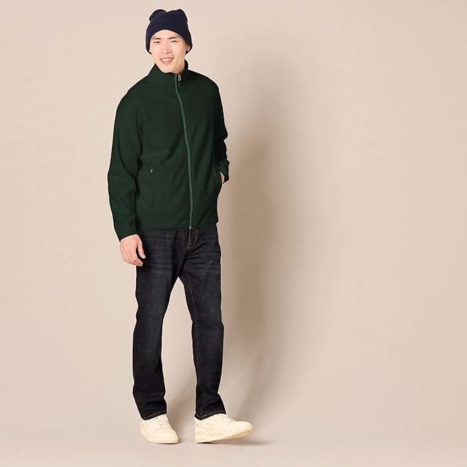 Essentials Men's Full-Zip Fleece Jacket (Available in Big & Tall)