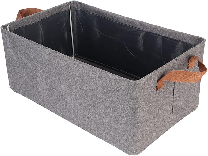 Collapsible Storage Bins, Clothing Storage Bins with Handles, Foldable Storage Baskets, Large Opening Thickened Strong Load Bearing for Clothes Towels