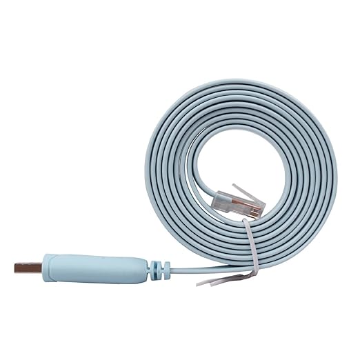 Cisco Compatible Console Cable, 6ft, FTDI USB to RJ45 Windows 7, 8 VistaMACLinux RS232 Switch Router (Type-A)
