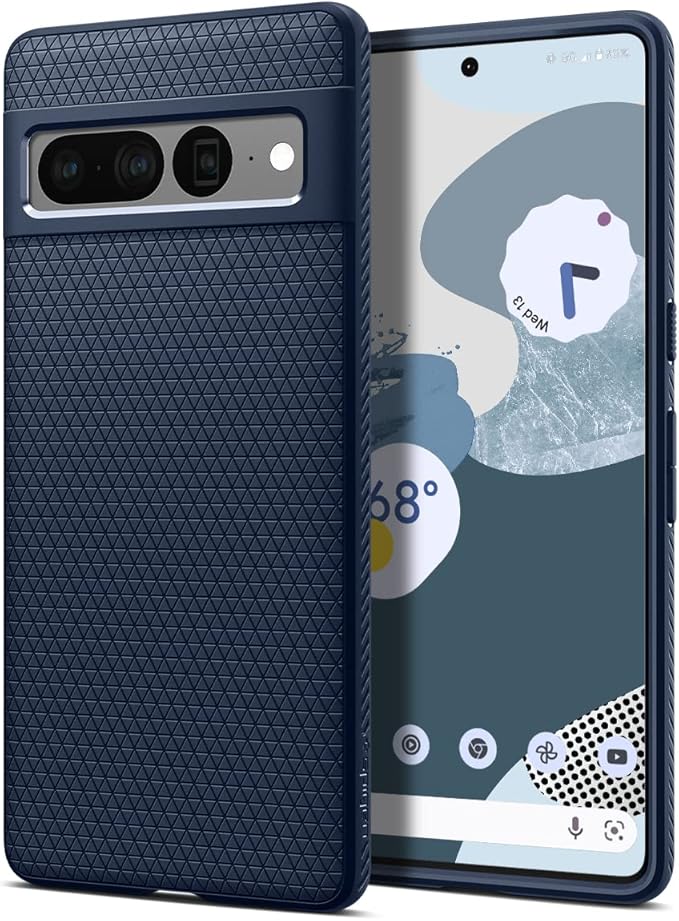 Spigen Liquid Air Case Compatible with Google Pixel 7 Pro - Navy Blue