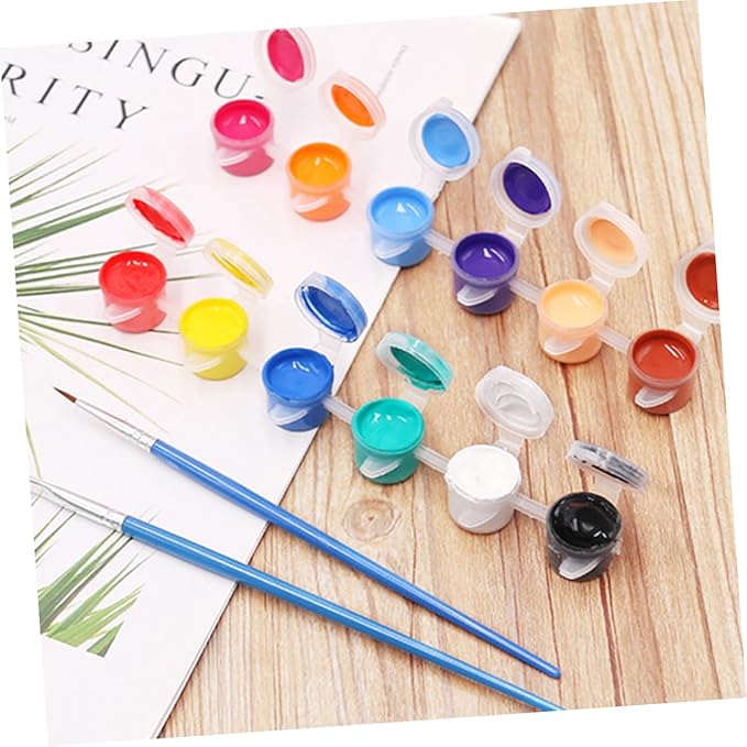 Ml Pack Diy Pigment Acrylic Paint Set for Boys and Girls Graffiti Pigment Art Kit Sealed Bottles Easy to