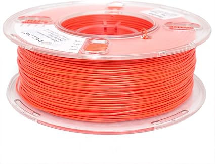 TPU Filament,PRILINE 98A TPU Flexible Soft 3D Printer Filament,1KG 1.75mm Spool Durable TPU Flexible Material, Orange