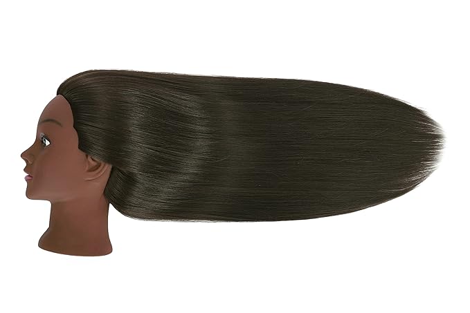 30 Inch 20 Real Human Hair Mannequin Head with Stand for Hairdresser Practice Manikin Cosmetology Doll Training Head Braiding Styling Curling Cutting Display