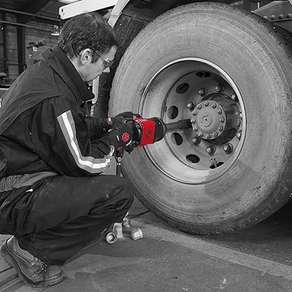 Chicago Pneumatic CP7782-6 Air Impact Wrench (1 Inch), 6 Inch Ext. Anvil, Air Gun Industrial Repair Assembly Tool, D-Handle , Pinless Rocking Dog, Max Torque Output 1920 ft. lbf2600 Nm, 5200 RPM