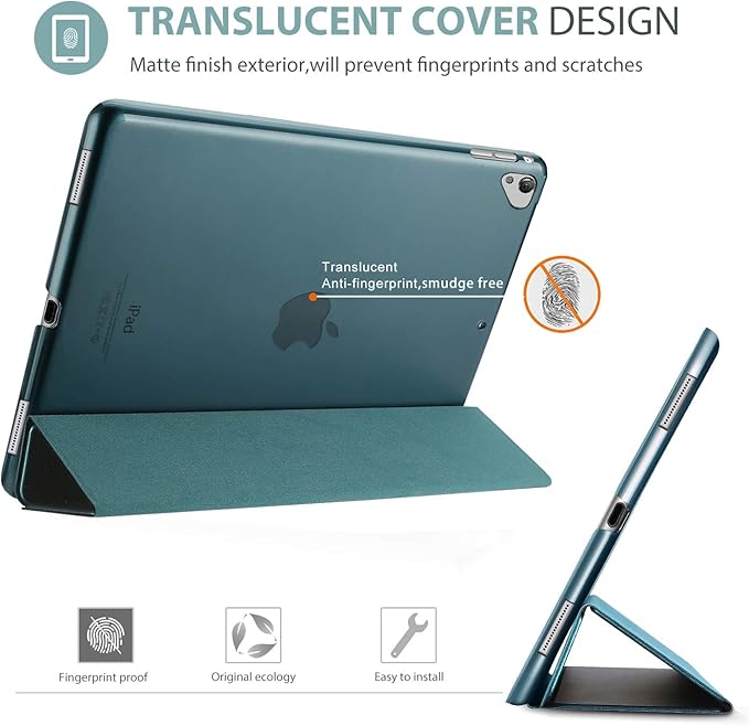 ProCase Smart Case for iPad Pro 12.9 1st and 2nd Generation (2015 and 2017 Model), Stand Cover Support Auto Sleep/Wake -Teal
