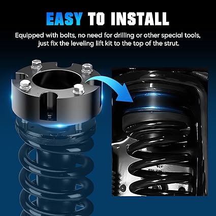 2.5'' Leveling Lift Kit Compatible with Ford F-150 2004-2023, Expedition 2003-2017, Fit for Lincoln Mark LT 2006-2008, Forged Front Strut Spacers Suspension Kit