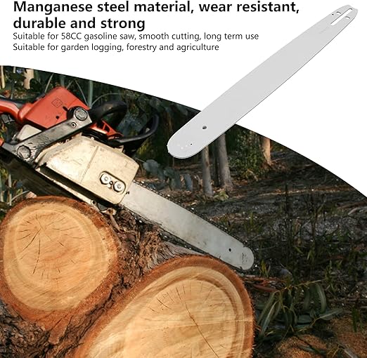Chainsaw Bar Manganese Steel Drive Plate for Garden Logging, Fits 20in Gasoline Saw, Improves Work Efficiency, for Forestry and