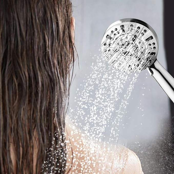 Handheld Shower Head High Pressure Handheld Shower Sprayer 10 Spray Modes Multifunctional Shower Head Easy to Clean Showerhead Filter Shower Head For Bathroom Tub Hotel