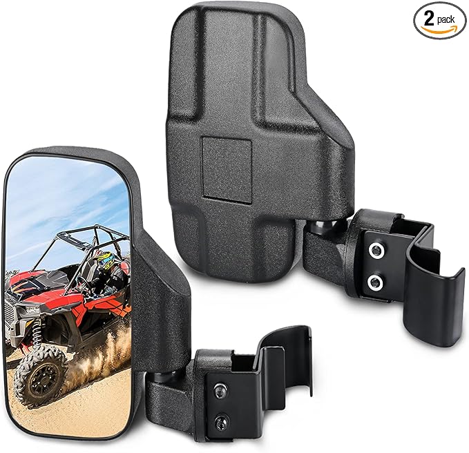 Frokom UTV Side Mirror, UTV Mirrors Fit Pro-Fit Cage Compatible with Polaris Ranger 570 900 XP 1000 2015-2023 General 1000,Can Am Defender Maverick Trail,Breakaway and 360 degree Adjustable mirrors