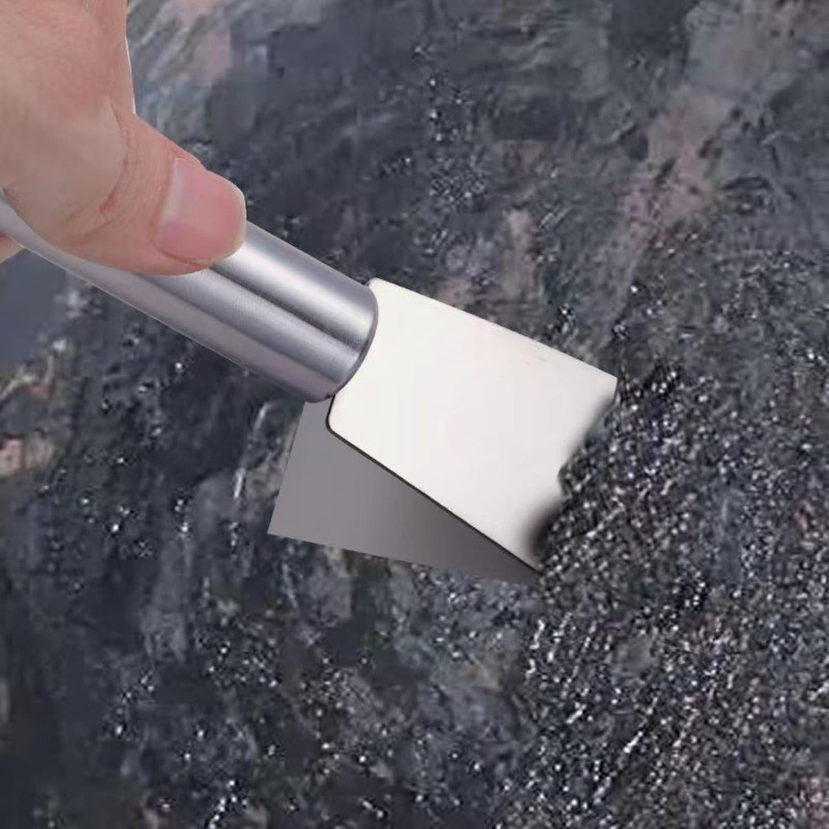6" Scraper, Remove stubborn dirt, multi-functional cleaning, universal oil-stained degumming pot bottom, fine passivation knife edge
