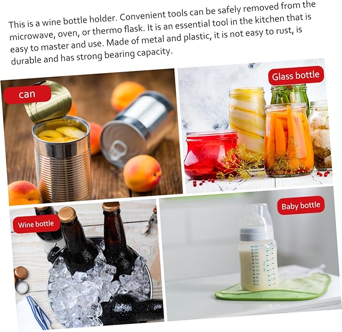 Toyvian - Bottle Clip for Bottles Sterilized Holder Non- Design Kitchen Gadget for Home Use