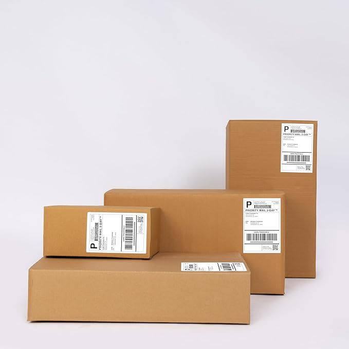 Direct Thermal Shipping Labels, 4ax6a Adhesive Stickers (250 Labels) (Fan-Fold)