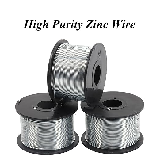 Diameter 1mm,SHOUCAN High Purity Zinc Wire, 99.99% Pure Zinc Metal Wire Diameter 0.3-1Mm, Length 3M for Science Project Experiment Lab Research