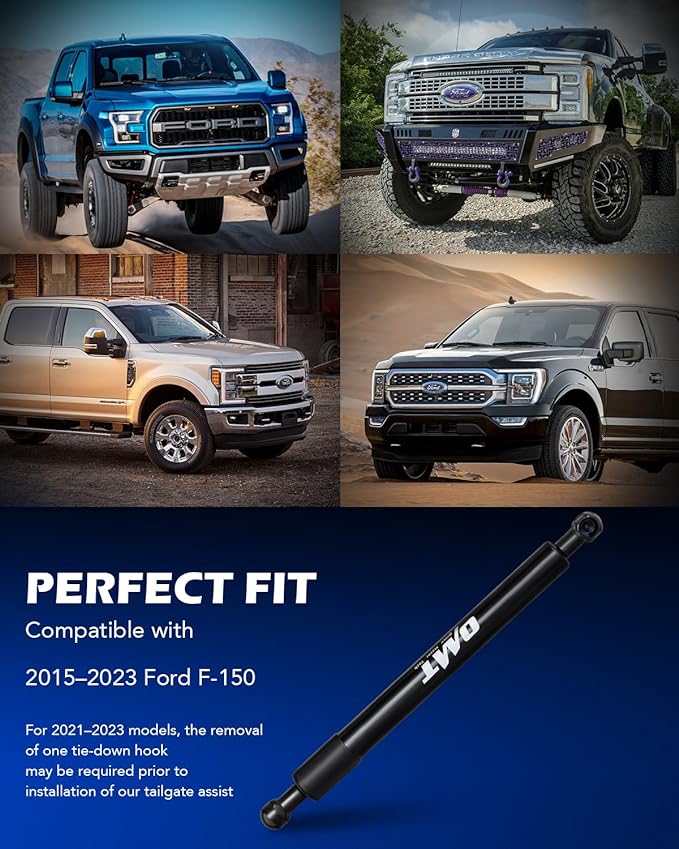 Orion Motor Tech Compatible with 15-23 F150 Tailgate Assist Accessories, Truck Tail Gate Lift Assist Tailgate Shock Compatible with Ford F150 2015 2016 2017 2018 2019 2020 2021 2022 2023