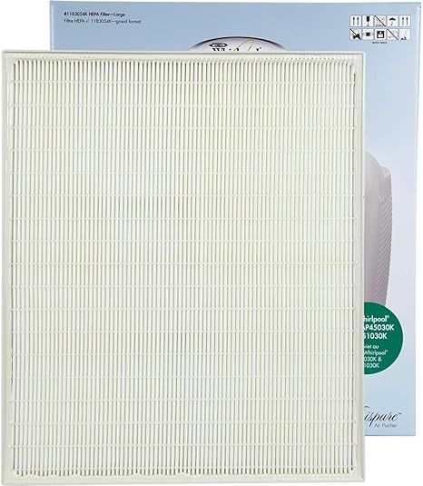 Whirlpool 1183054K True HEPA Filter, 1 Count (Pack of 1), White