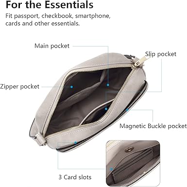 WESTBRONCO Crossbody Bag for Women Vegan Leather Wallet Purses Satchel Shoulder Bags Small Size