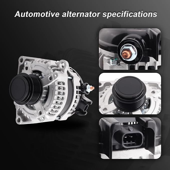 Alternator Compatible with Chevy 2021-2023 Express 2015-2019 Silverado 2015-2020 Suburban Tahoe, 21-23 Savana 15-19 Sierra 15-20 Yukon XL Replace for 84143543 23487089