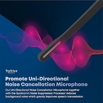 TruVoice BT75 Premium Wireless Headset with V5.2 USB Dongle | Noise Suppression Speakers and NC Microphone | Fast Charging with 22 Hour Continous Talk Time - Connects with 2 Devices Simulataneously