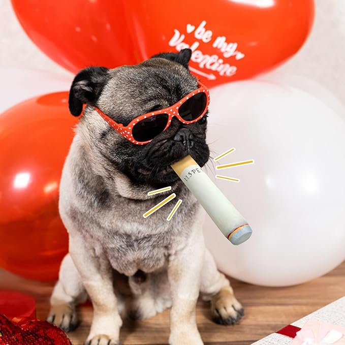 Cigarettes Cigar Squeaky Dog Toys, Latex Interactive Funny Weed Cigar Imitation Dog Chew Toys for Teething Puppy,Small and Medium Breeds