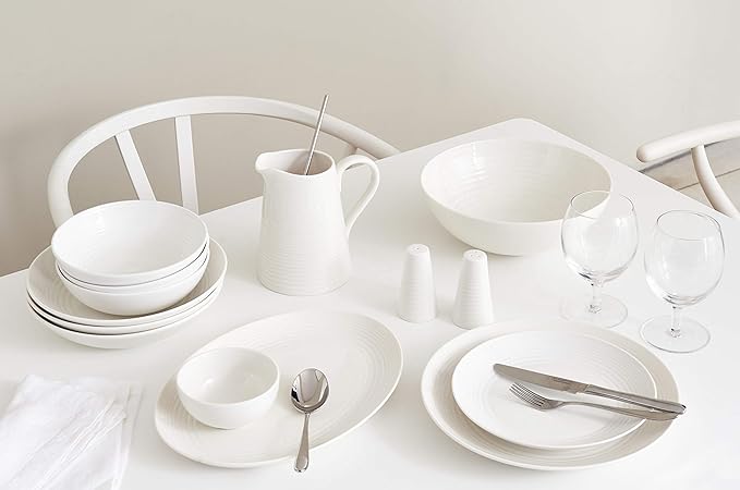 Royal Doulton Exclusively for Gordon Ramsay Maze White Dinner Plate, 11"